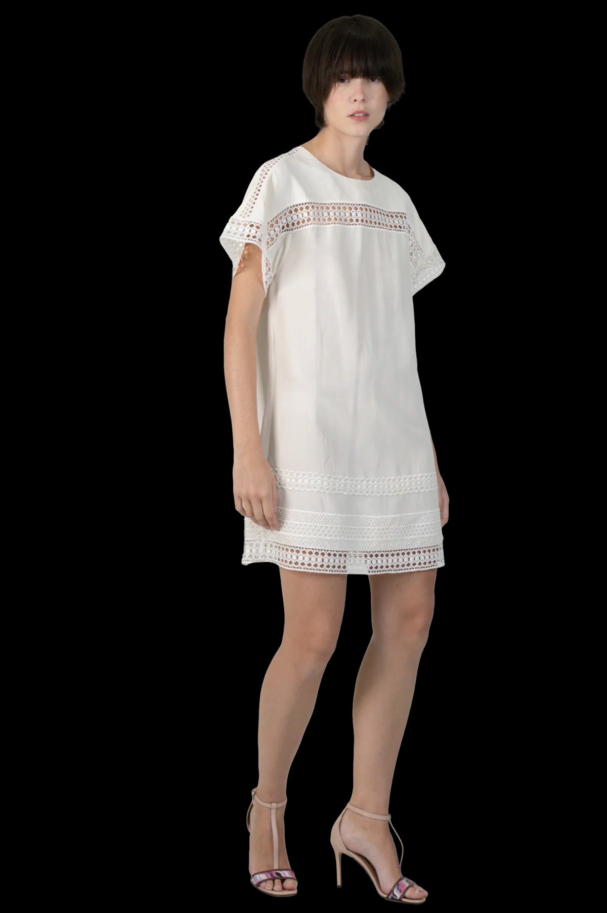 Vestido Creme Detalhe Burberry
