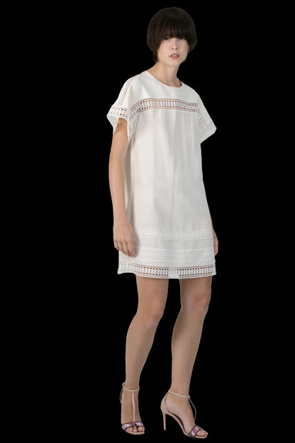 Vestido Creme Detalhe Burberry