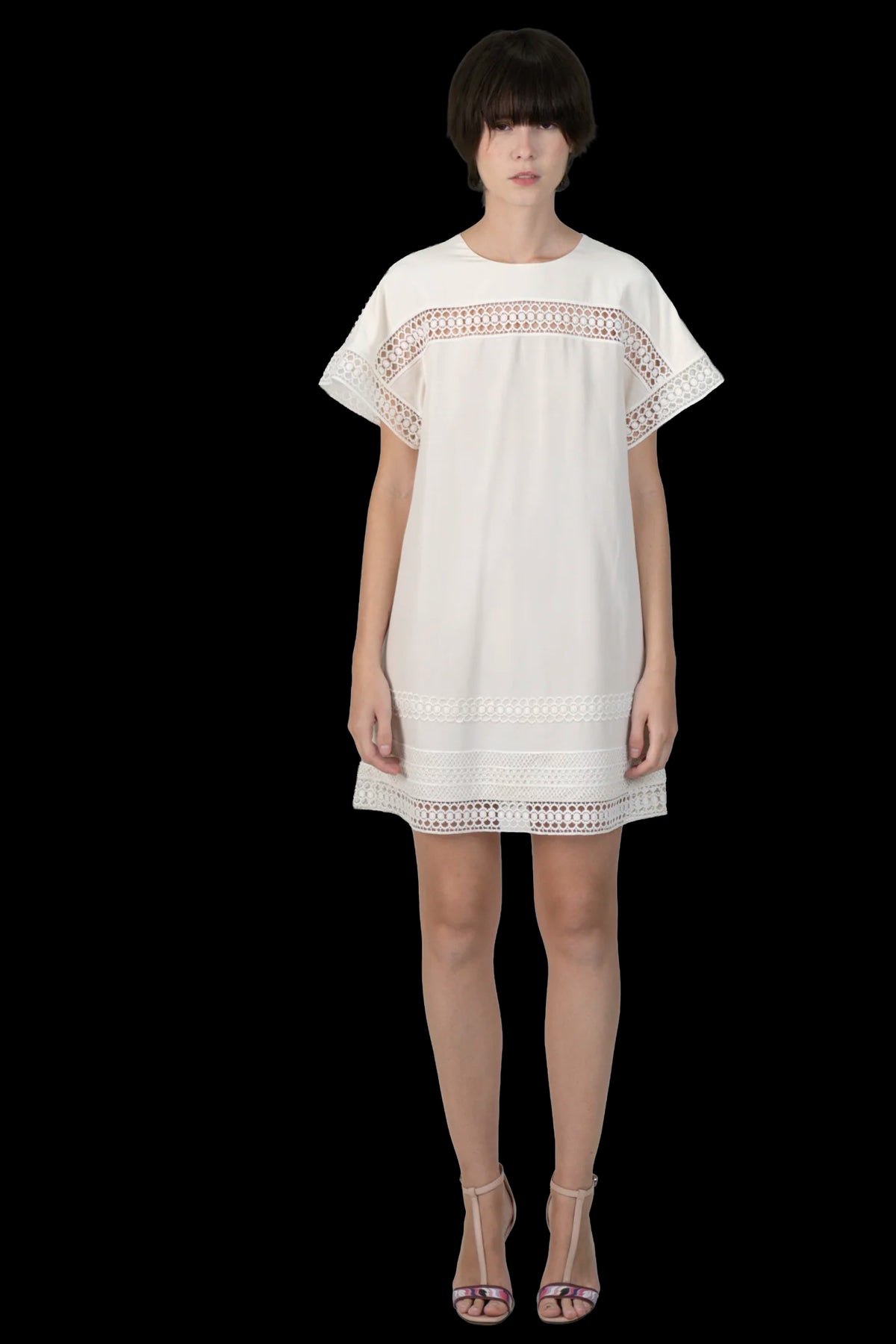 Vestido Creme Detalhe Burberry