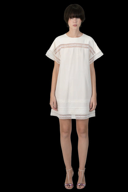 Vestido Creme Detalhe Burberry