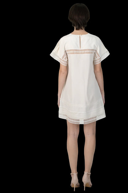 Vestido Creme Detalhe Burberry