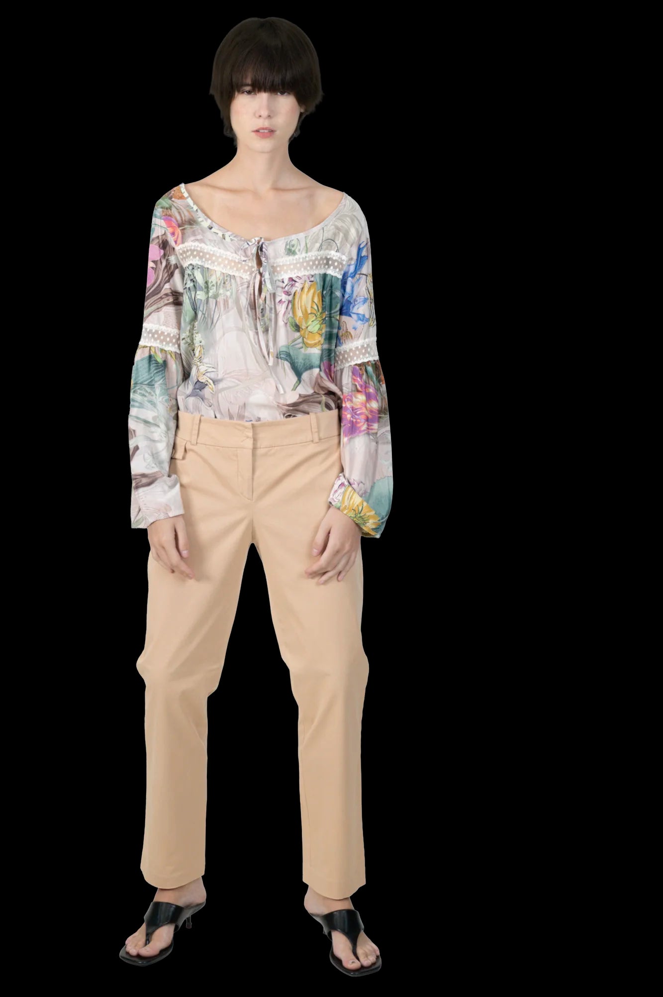 Calça Caqui Detalhe