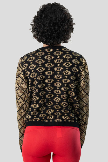 Cardigan Color Estampado Mixed