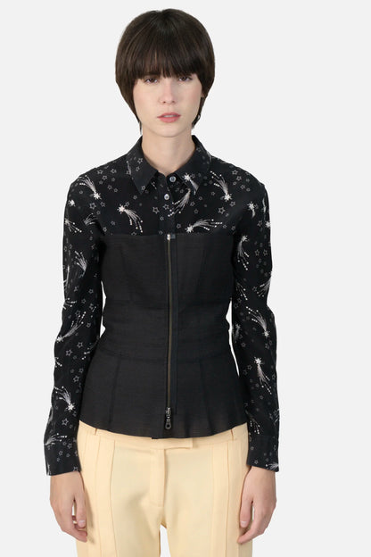 Corset Preto Detalhe Glória Coelho