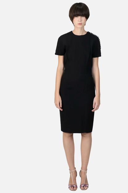 Vestido Preto Detalhe Christian Dior