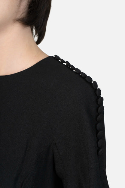 Vestido Preto Detalhe Christian Dior