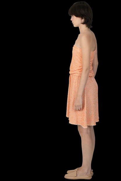 Vestido Laranja Textura Mixed