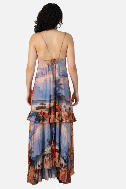 Vestido Color Plissado Farm