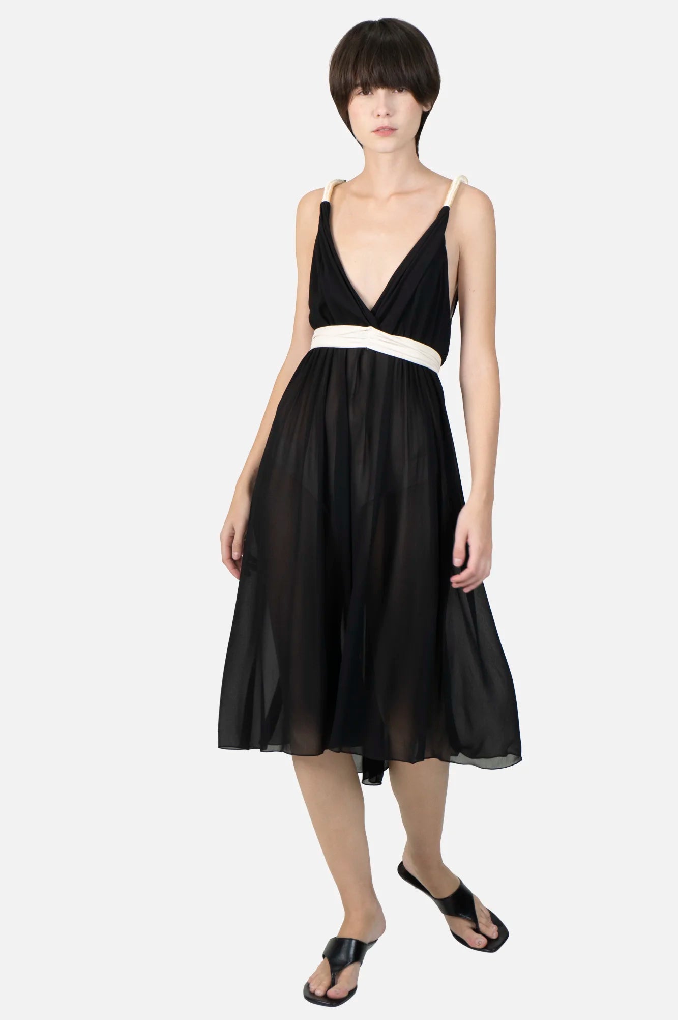 Vestido Bicolor Detalhe