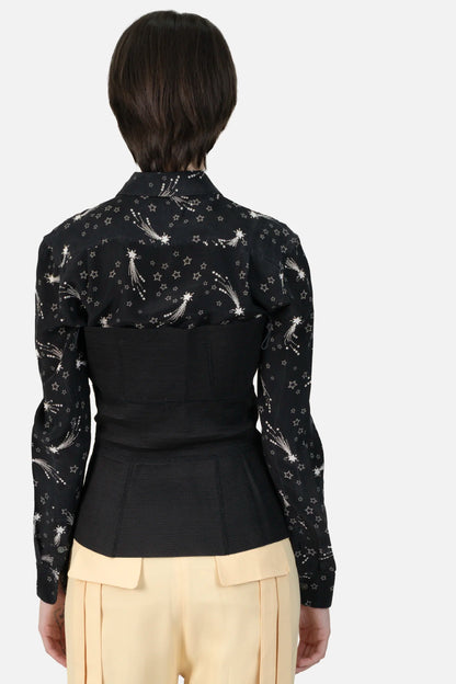 Corset Preto Detalhe Glória Coelho