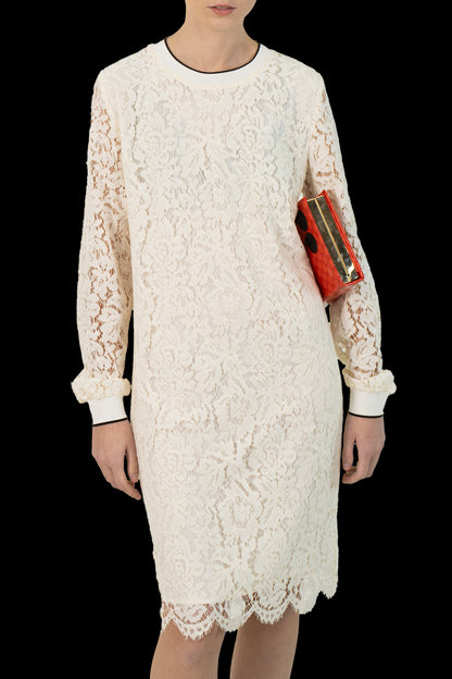 Vestido Off Renda Ralph Lauren