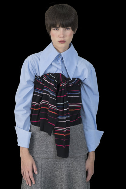 Cardigan Color Listrado Lacoste