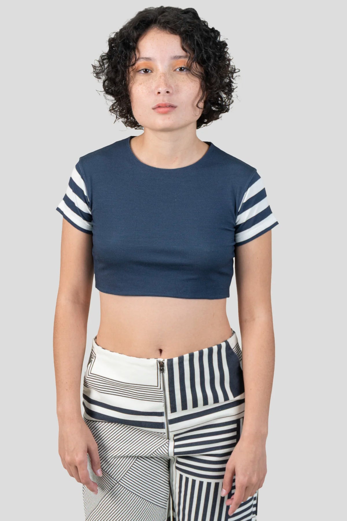 Cropped Azul Detalhe