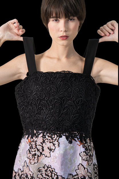 Vestido Color Jacquard PatBo
