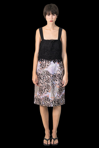 Vestido Color Jacquard PatBo