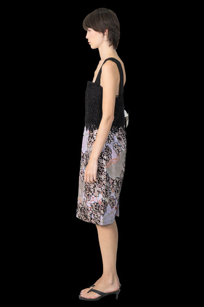 Vestido Color Jacquard PatBo