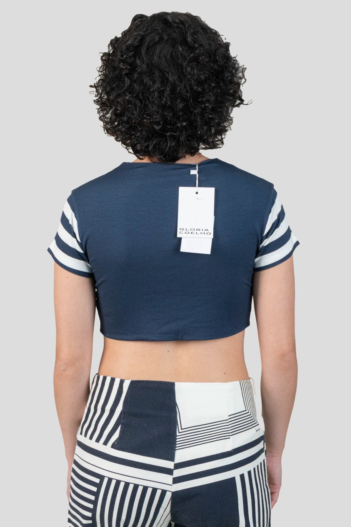 Cropped Azul Detalhe