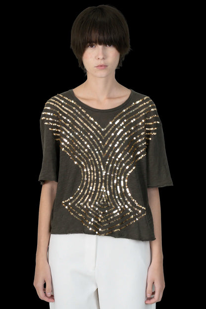 Blusa Color Paetê Talie NK