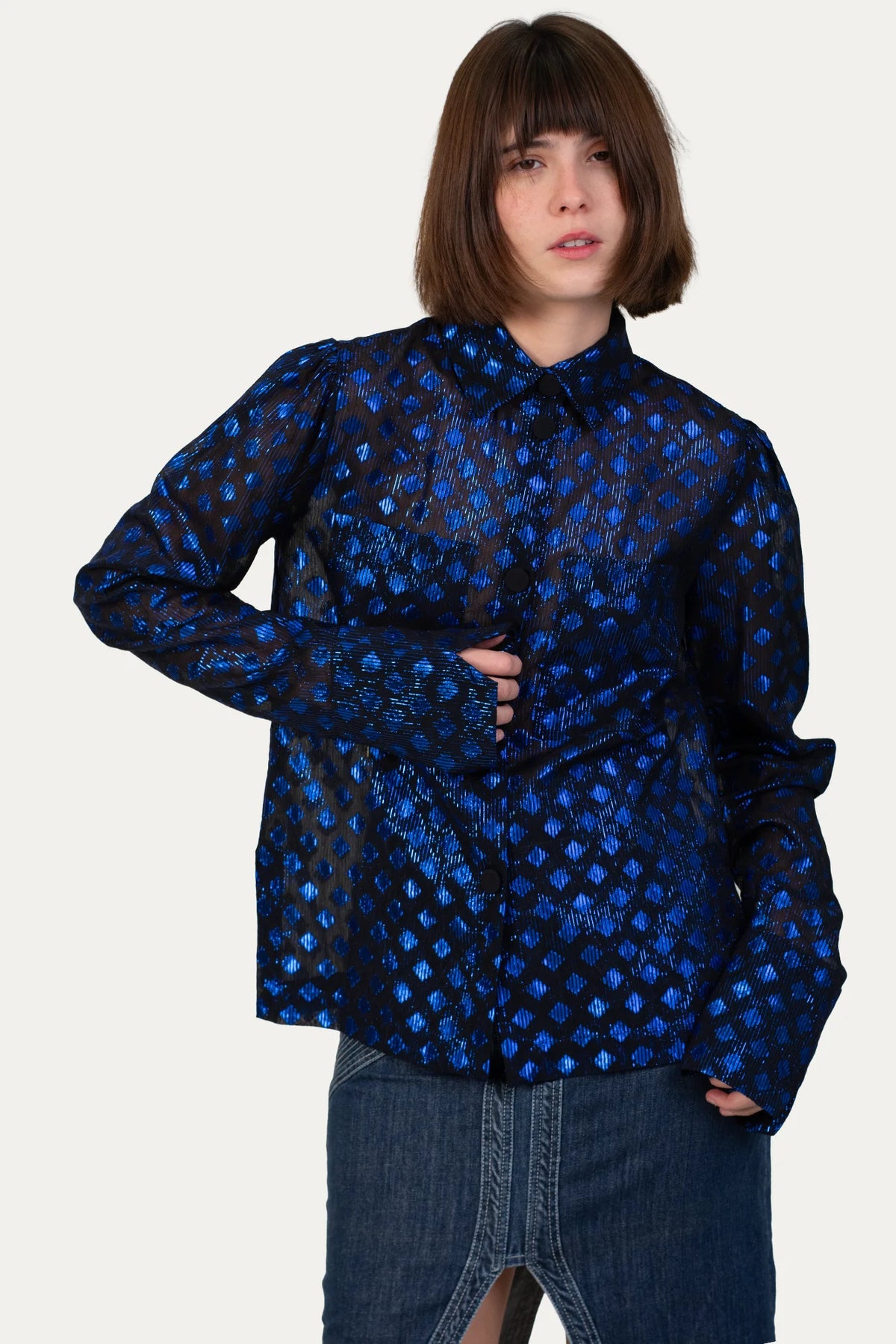 Camisa Color Jacquard NK
