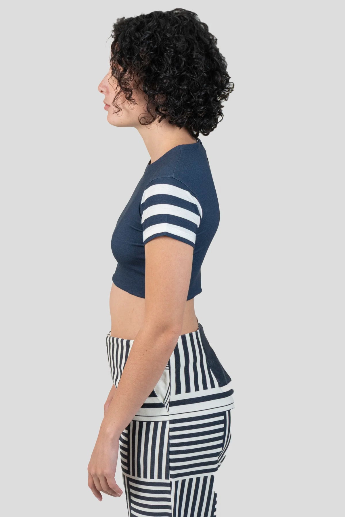 Cropped Azul Detalhe