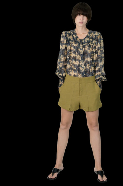 Short Verde Linho Vix