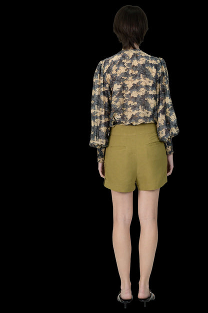 Short Verde Linho Vix