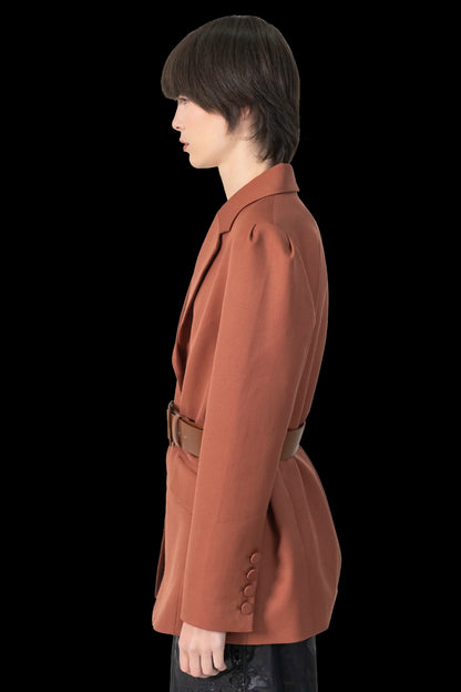 Blazer Marrom Detalhe NK