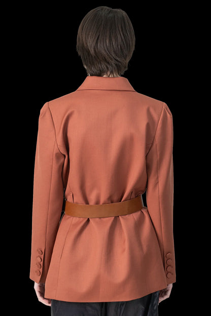 Blazer Marrom Detalhe NK