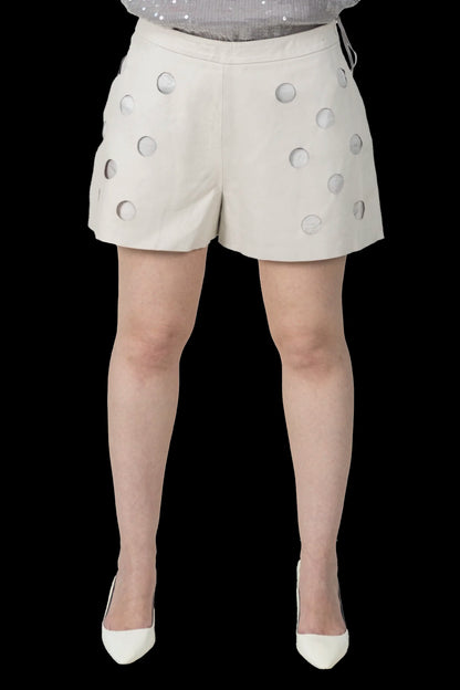 Short OFF Couro Garimpo Adda
