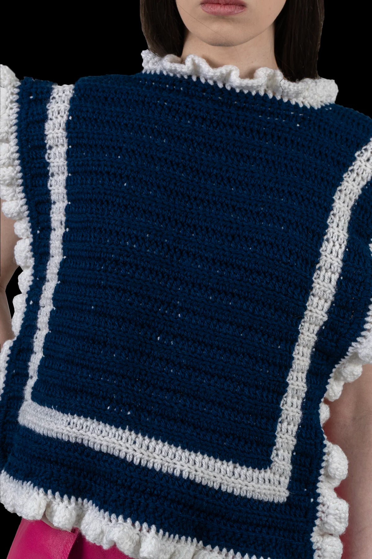 Colete Bicolor Croche ONG VALADARES