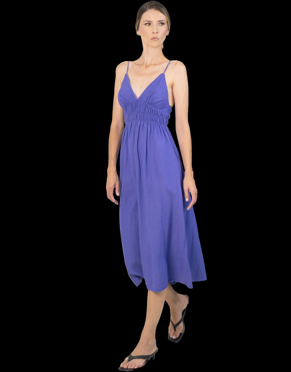 Vestido Roxo Detalhe