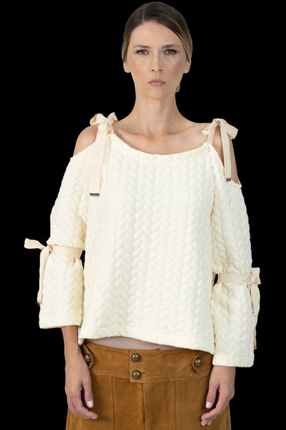 Blusa Creme Linha Framed