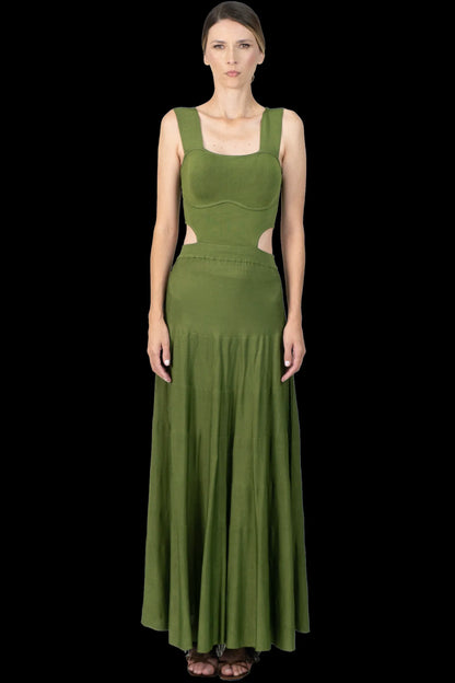 Vestido Verde Linha Garimpo Adda