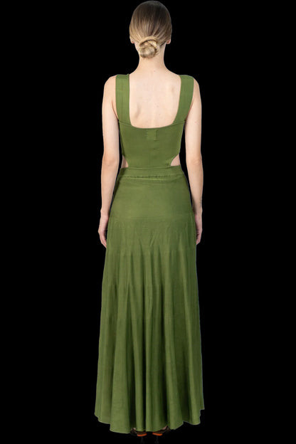 Vestido Verde Linha Garimpo Adda
