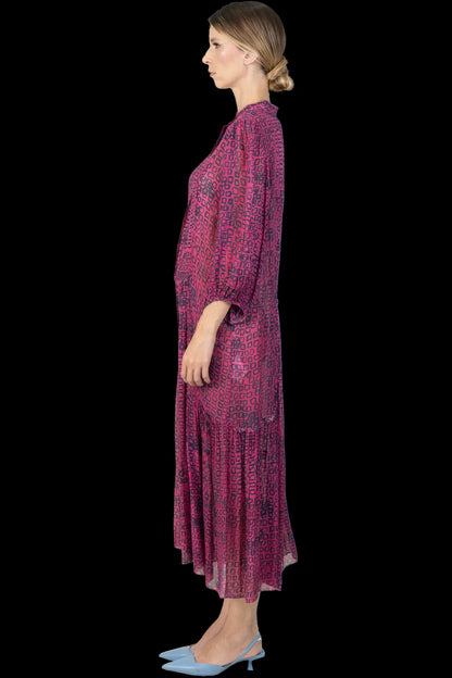 Vestido Estampado Detalhe Animale