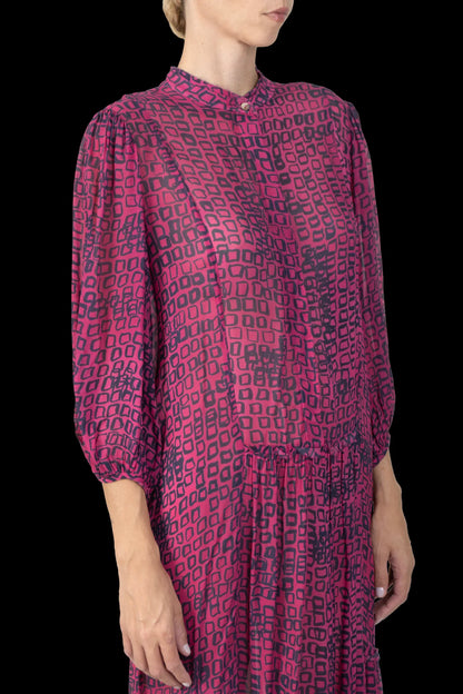 Vestido Estampado Detalhe Animale