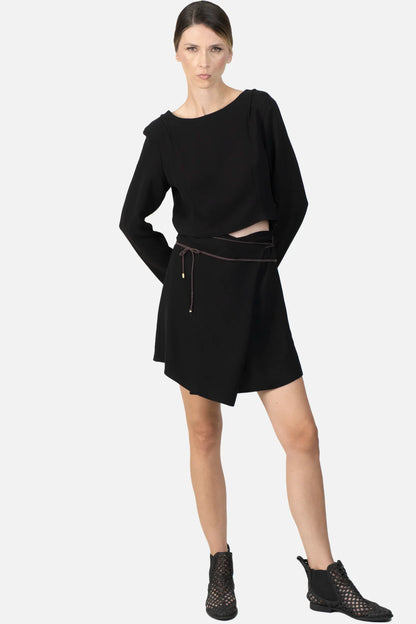 Vestido Preto Transpassado A.Brand
