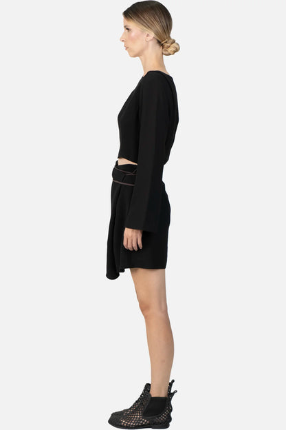 Vestido Preto Transpassado A.Brand