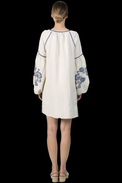 Vestido Creme Bordado SouQ