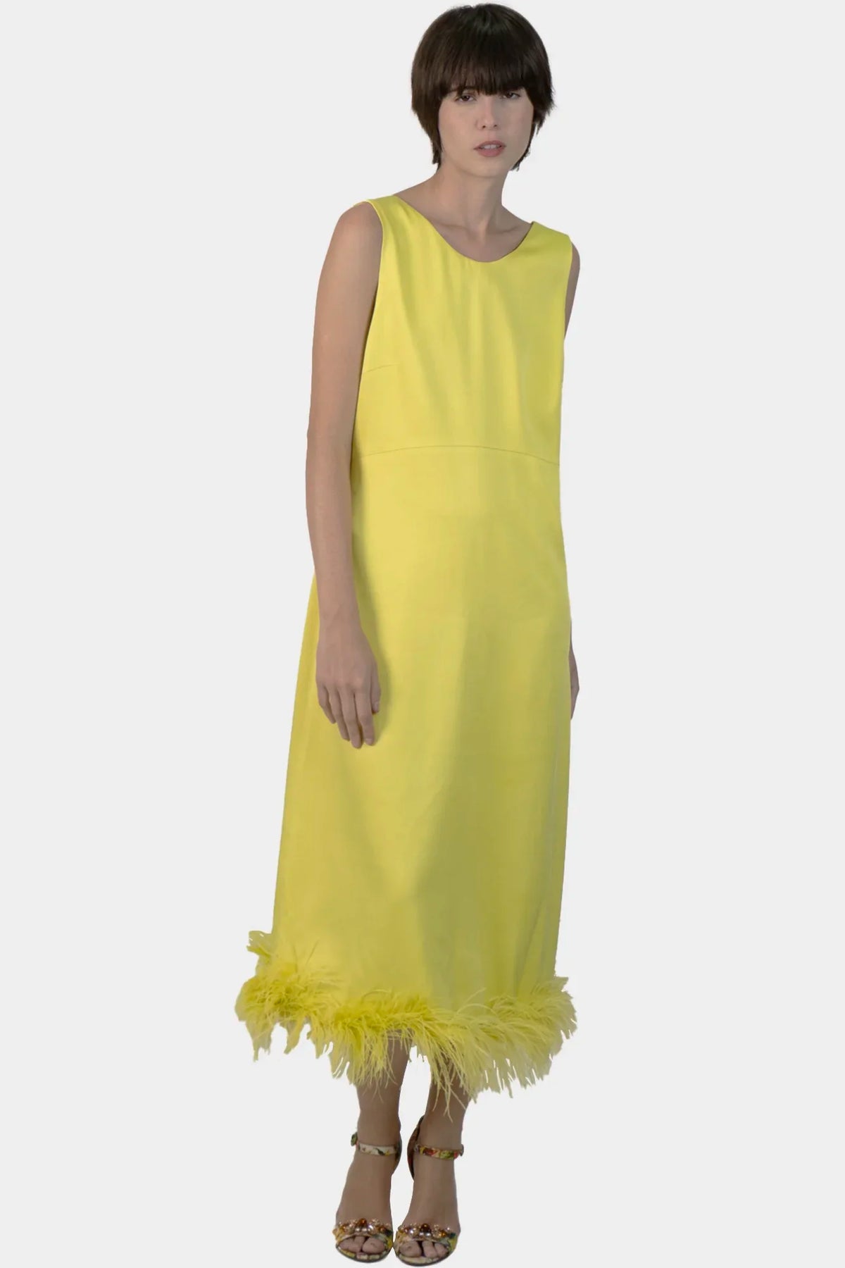 Vestido Color Pluma D-Gaia