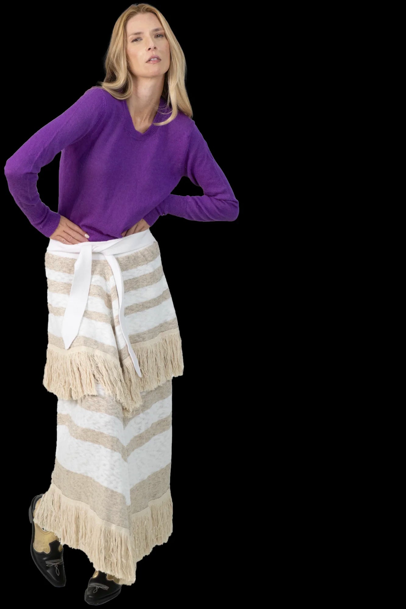 Suéter Roxo Linha