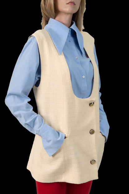 Colete Creme Textura NK
