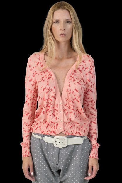 Cardigan Color Estampado Garimpo Adda