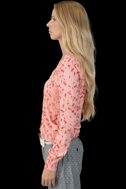Cardigan Color Estampado Garimpo Adda