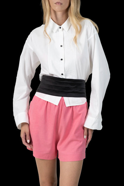 Short Rosa Linho Pade D