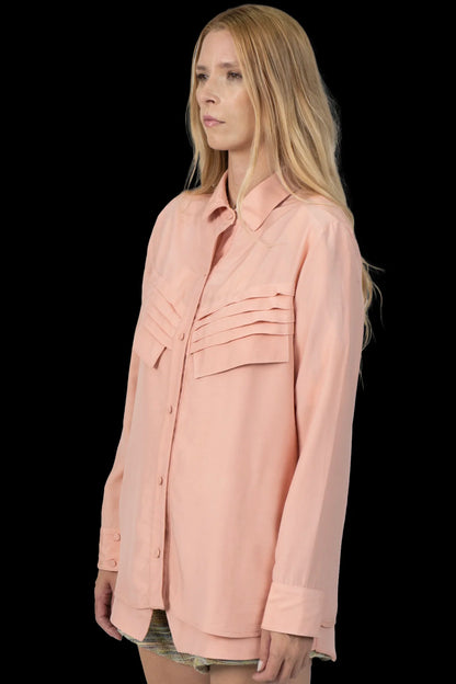 Camisa Rosé Detalhe Paula Raia