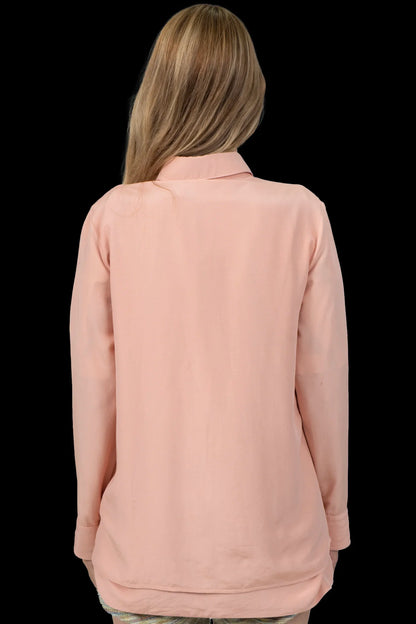Camisa Rosé Detalhe Paula Raia