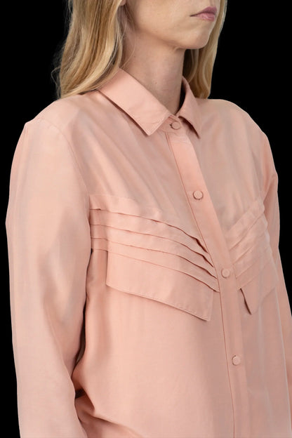 Camisa Rosé Detalhe Paula Raia
