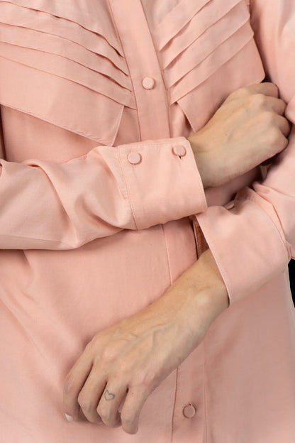 Camisa Rosé Detalhe Paula Raia