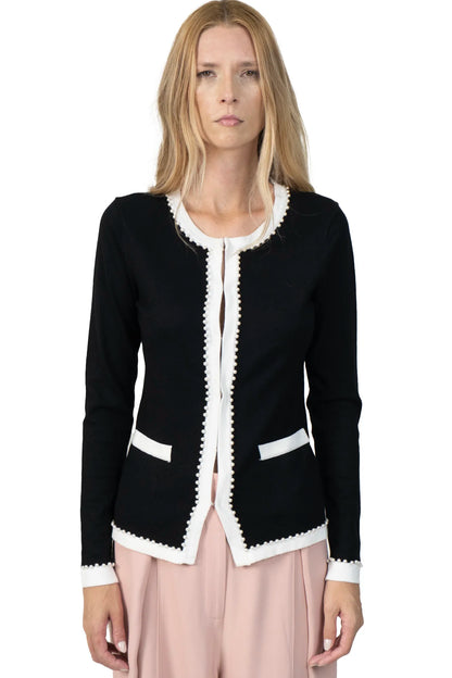 Cardigan Color Pérolas Detalhe Garimpo Adda